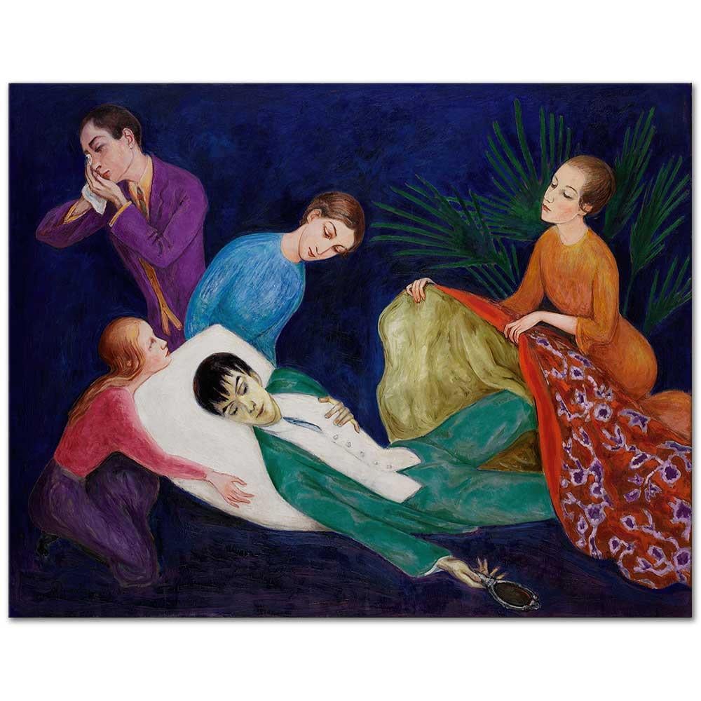 Nils Dardel Züppenin Ölümü Kanvas Tablo