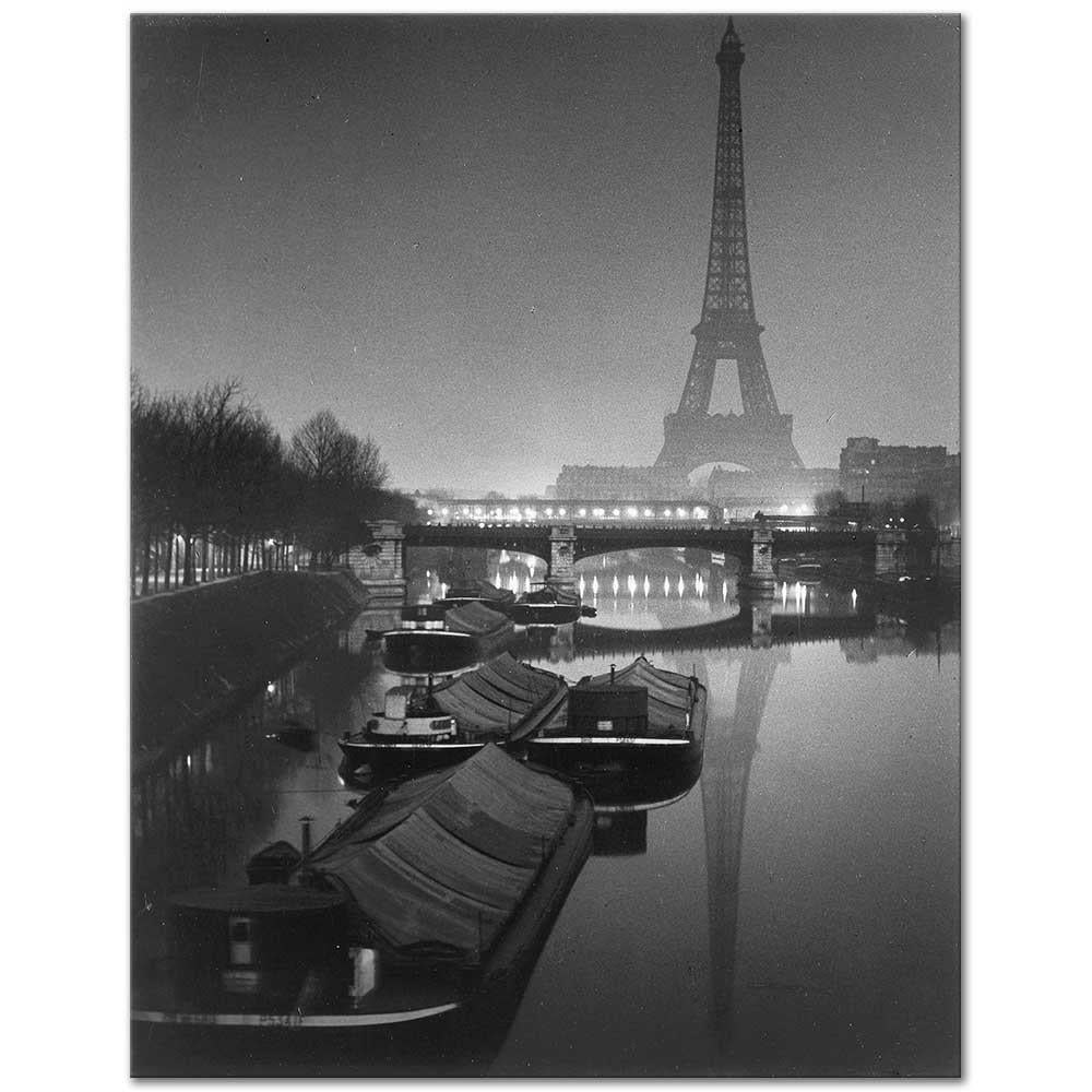 Brassai Alacakaranlıkta Eyfel Kulesi Kanvas Tablo