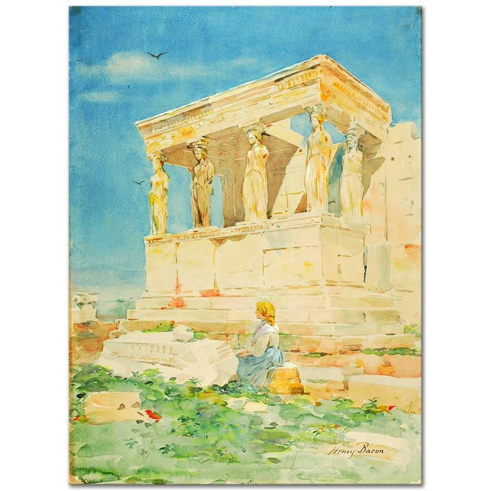 Henry Bacon Erechtheum Kanvas Tablo