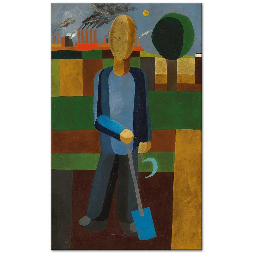 Franz Wilhelm Seiwert Bahçıvan Kanvas Tablo