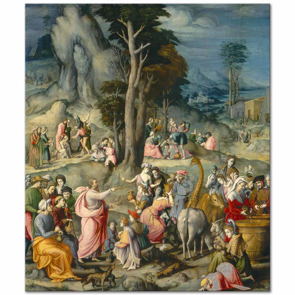 Francesco Bachiacca Kudret Helvası Toplanırken Kanvas Tablo