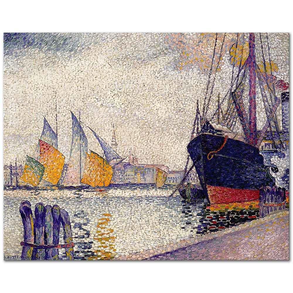 Henri Edmond Cross Guidecca Kanalı Venedik Kanvas Tablo