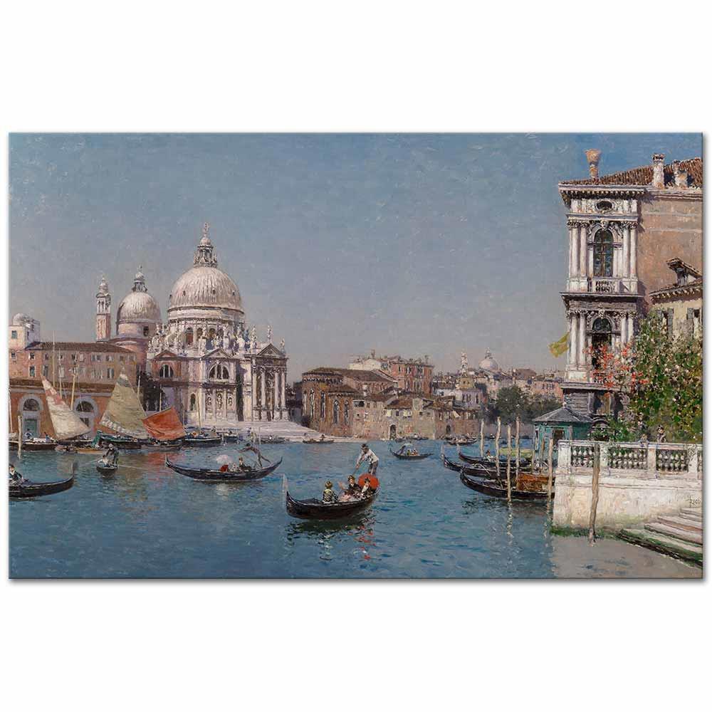 Martin Rico y Ortega Grand Canal Venedik Kanvas Tablo