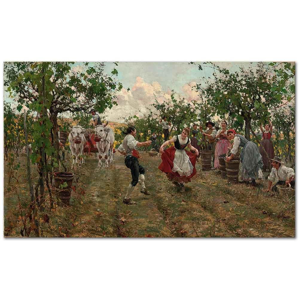 Raffaello Sorbi Hasat Dansı Kanvas Tablo