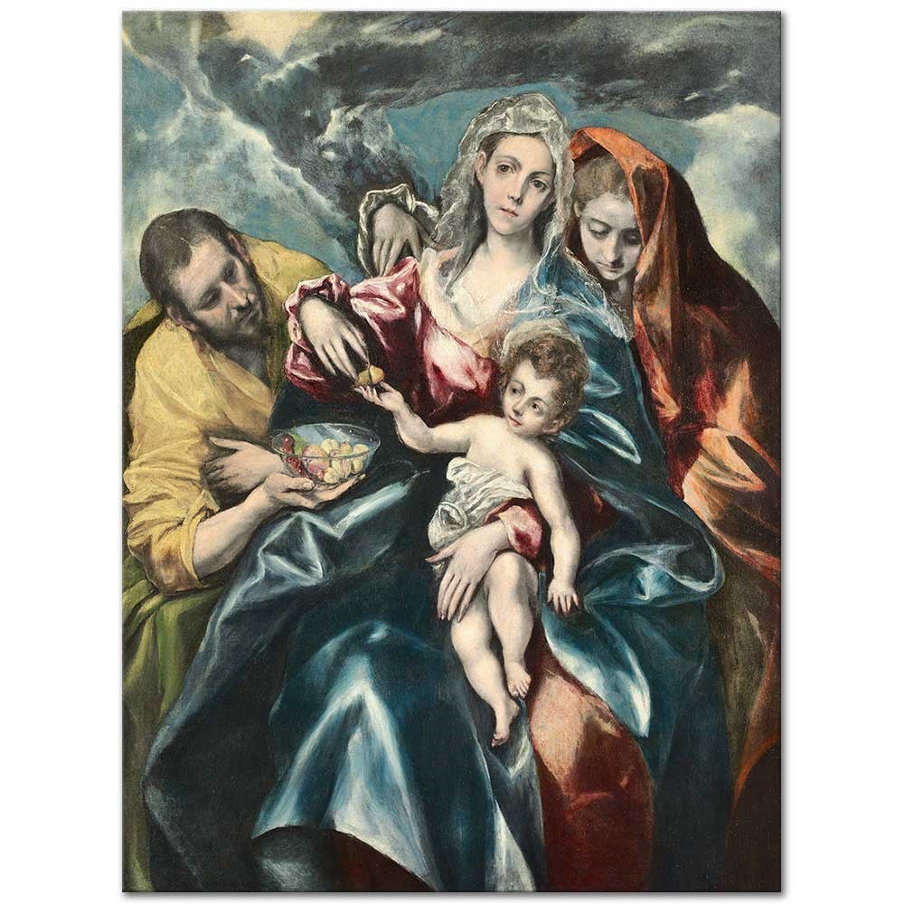 The Holy Family with Mary Magdalen by El Greco as Fine Art Print