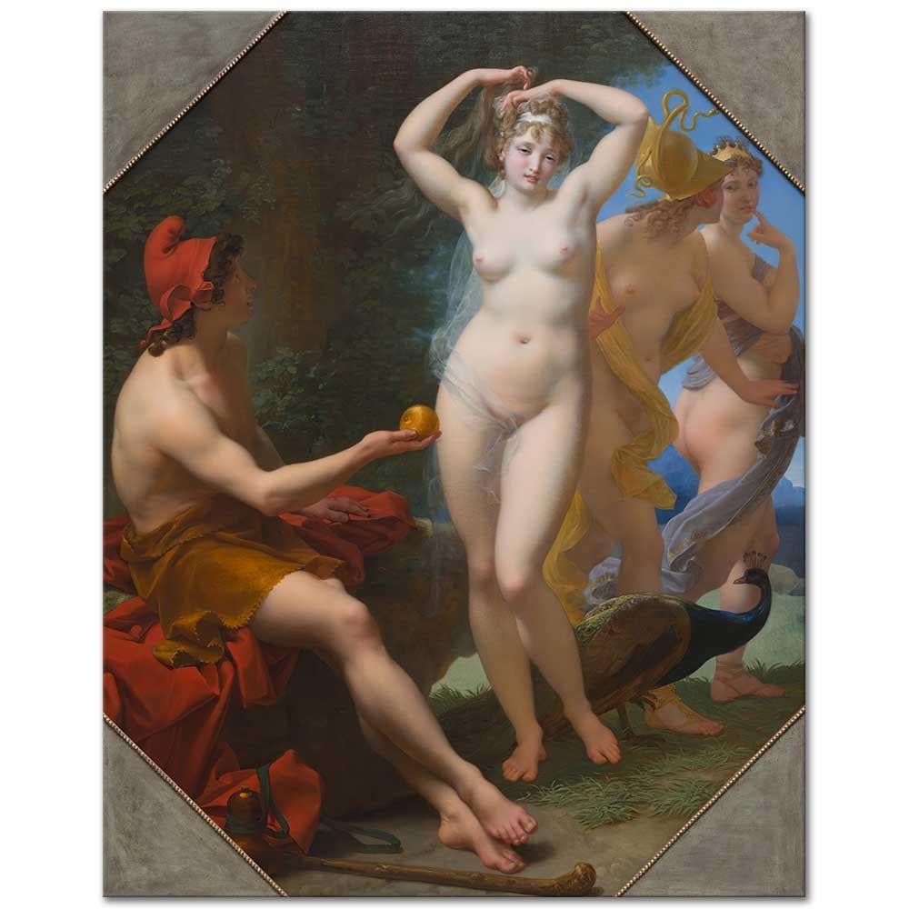 Jean-Baptiste Regnault Paris'in Kararı Kanvas Tablo