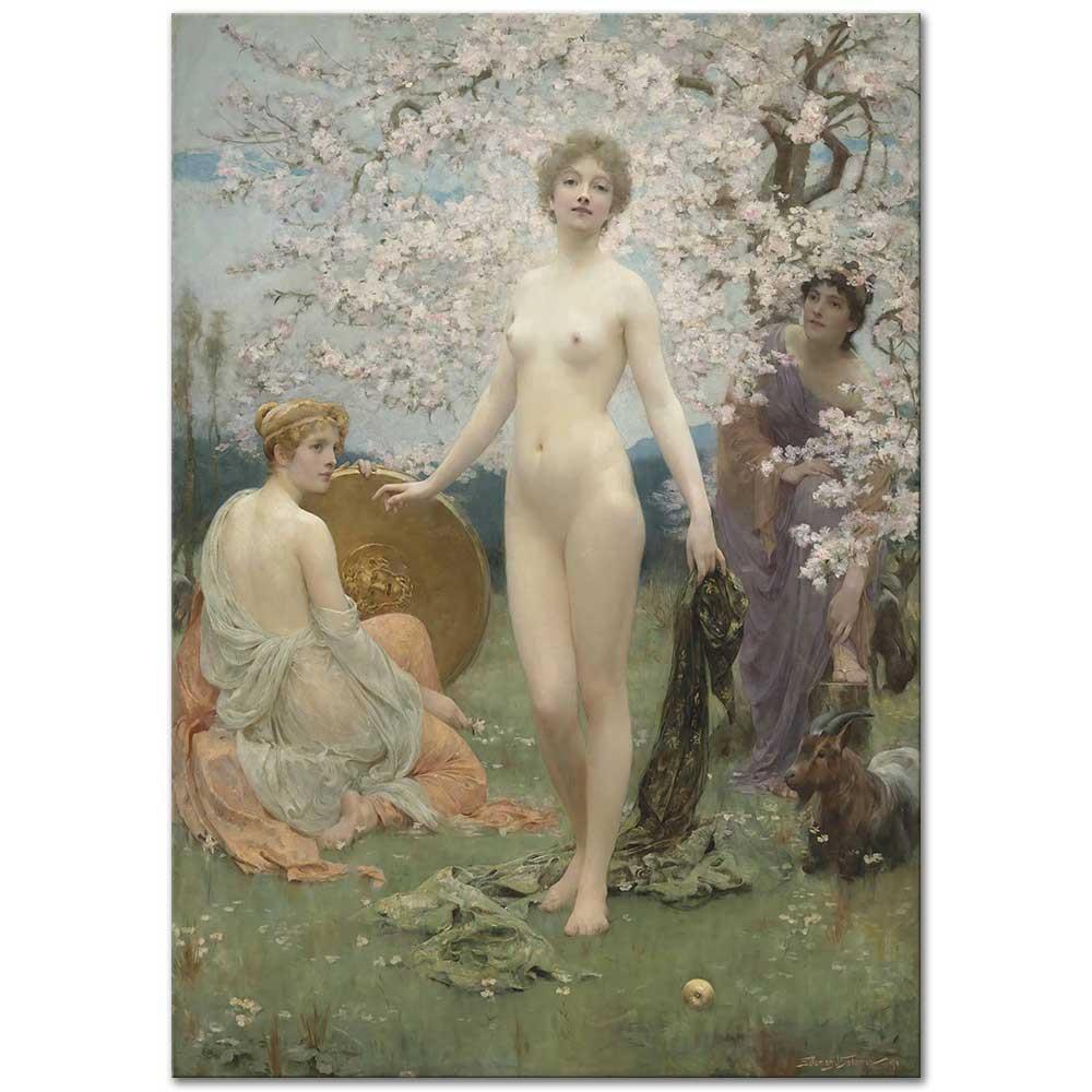 Solomon Joseph Solomon Paris'in Kararı Kanvas Tablo