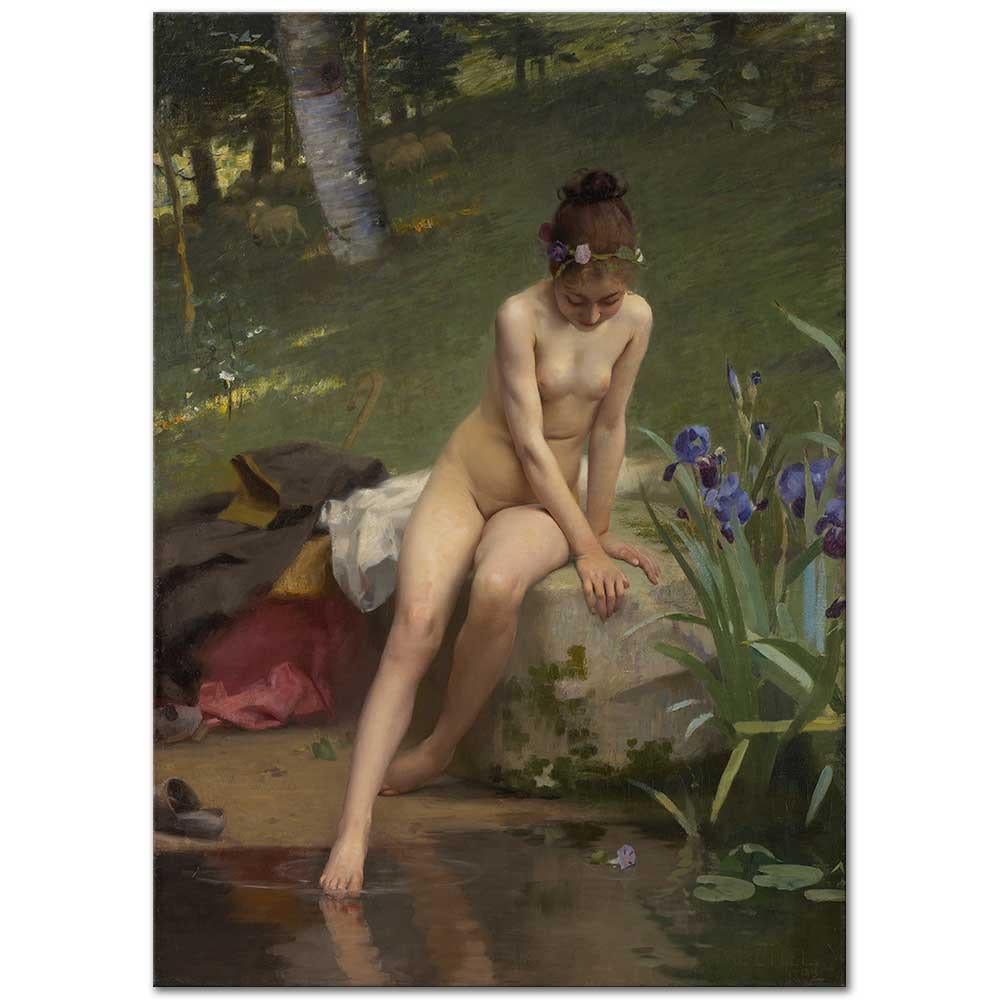 Paul Peel Küçük Çoban Kız Kanvas Tablo