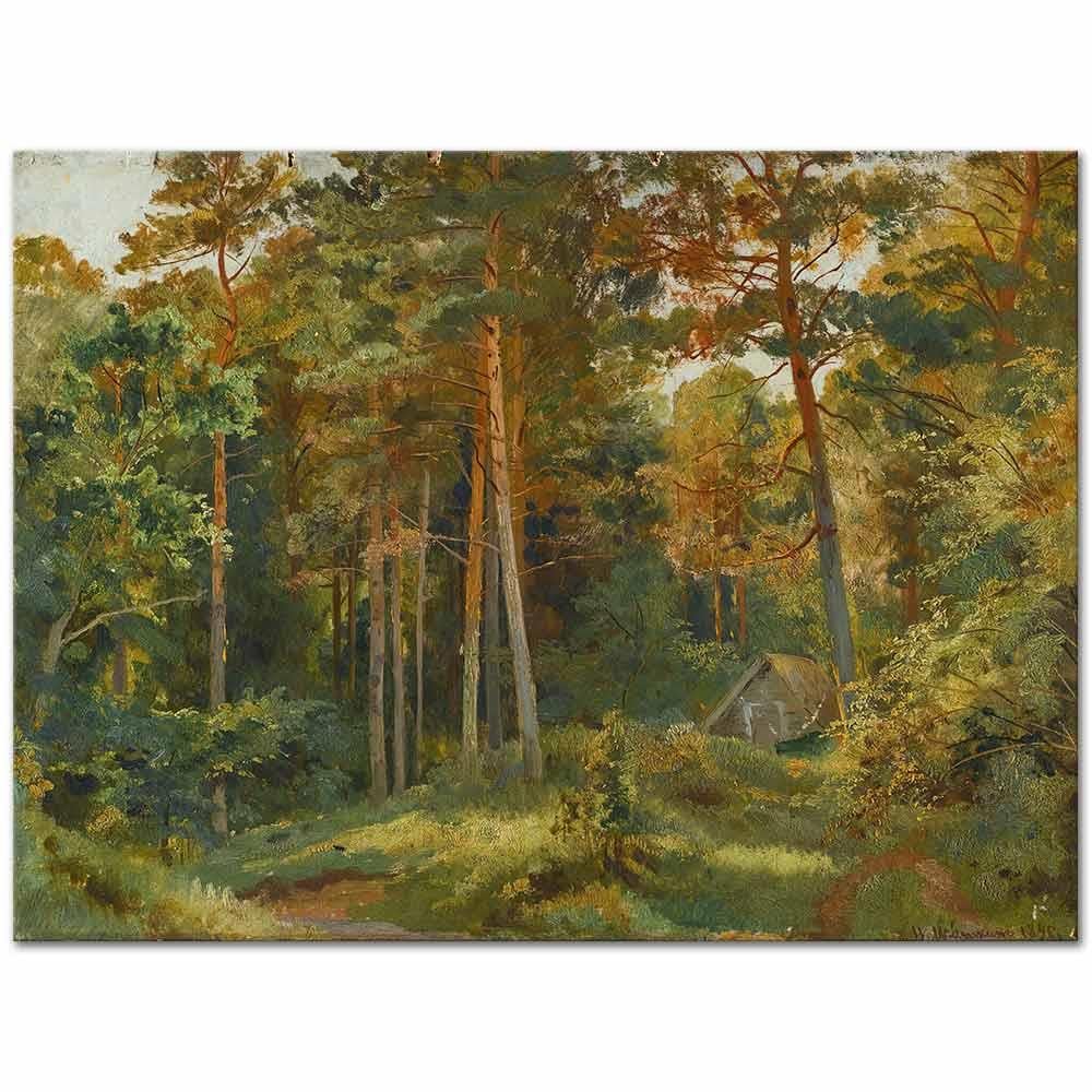 Ivan Shishkin Ormandaki Değirmen Kanvas Tablo