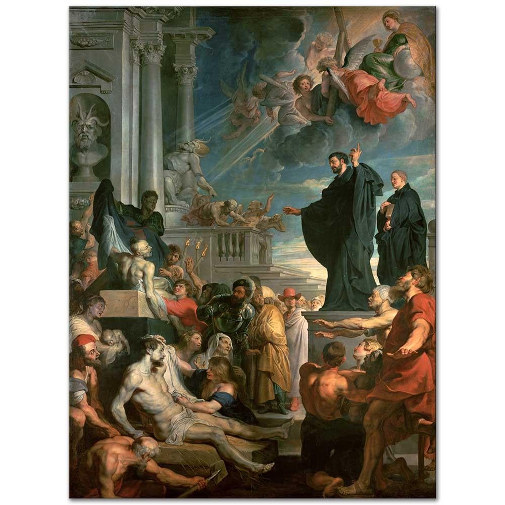 Peter Paul Rubens Aziz Francis Xavier'in Mucizesi Kanvas Tablo