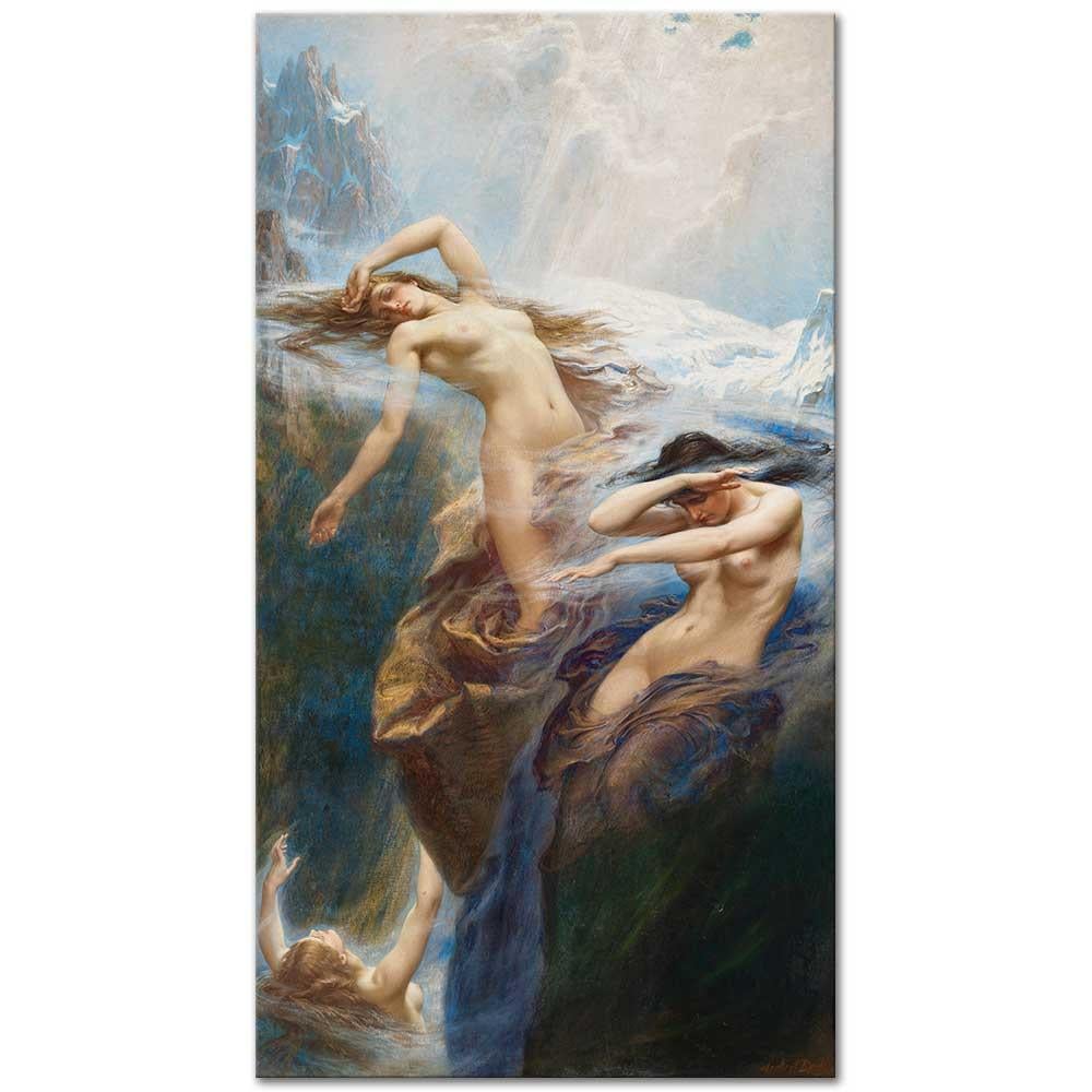 Herbert James Draper Dağlardaki Sisler Kanvas Tablo