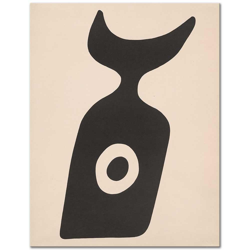 Jean Arp Göbek Şişesi Kanvas Tablo