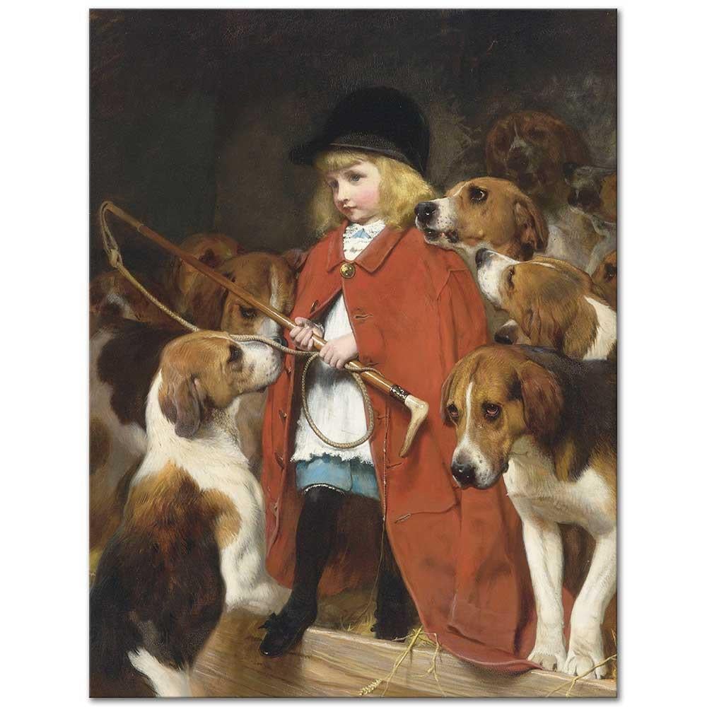 Charles Burton Barber Yeni Kırbaç Kanvas Tablo