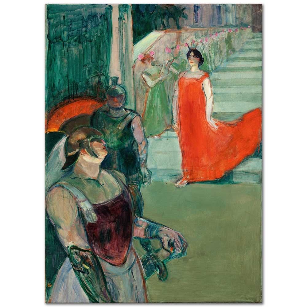 Henri de Toulouse-Lautrec Bordeaux'da Messalina Operası Kanvas Tablo