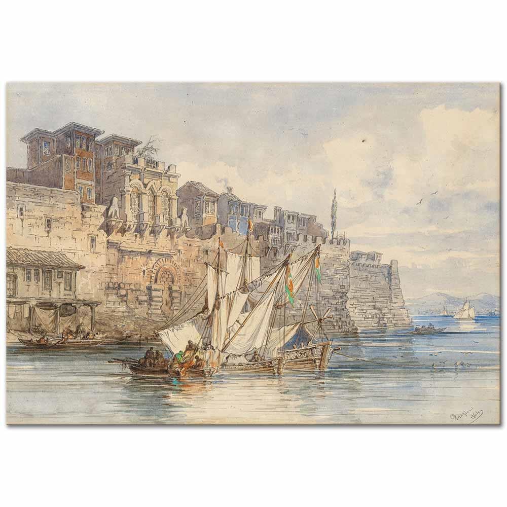 Amadeo Preziosi Bukoleon Sarayı İstanbul Kanvas Tablo