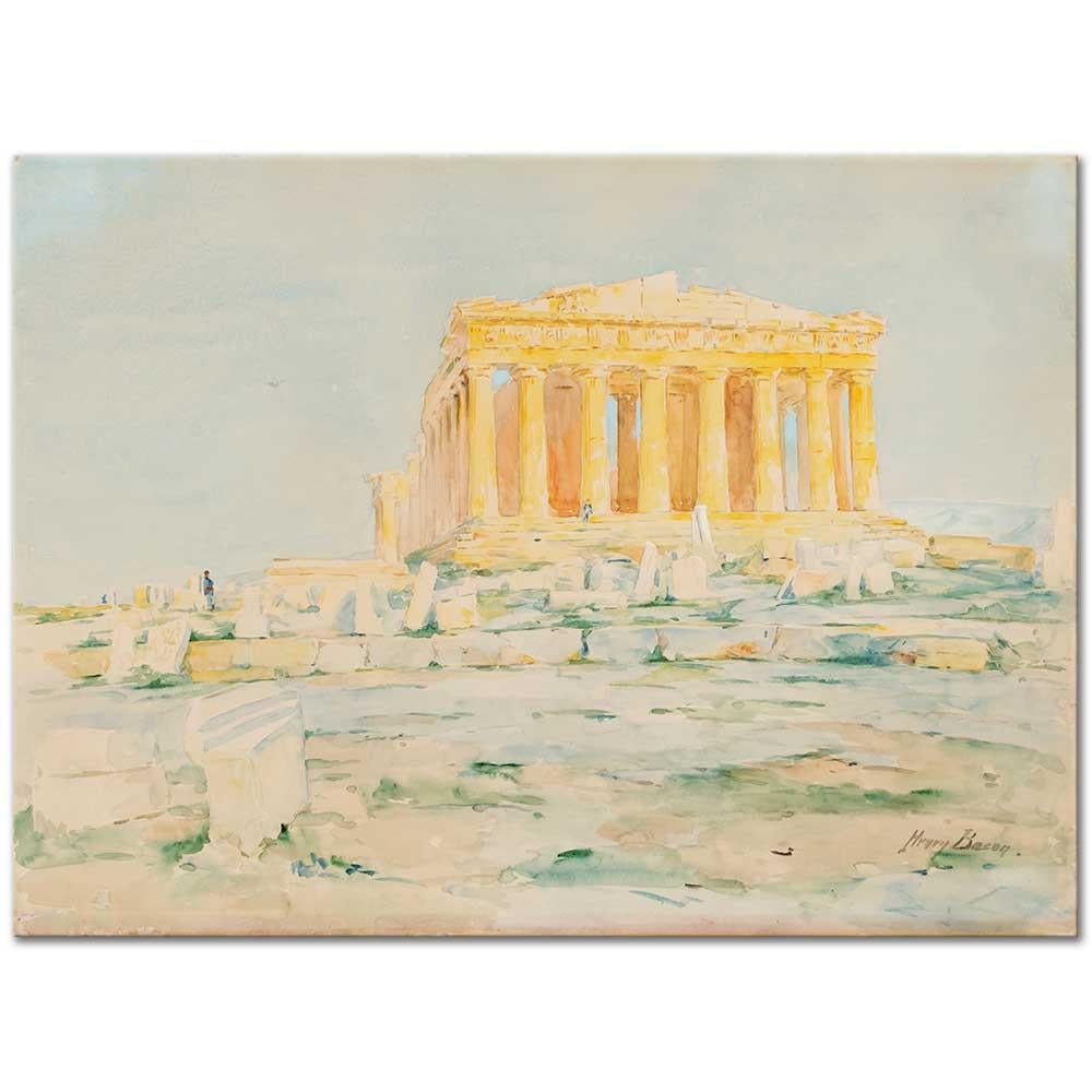 Henry Bacon Parthenon Batı Cephesi Kanvas Tablo