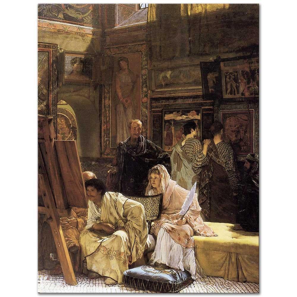 Sir Lawrence Alma Tadema Roma'da Bir Resim Galerisi Kanvas Tablo