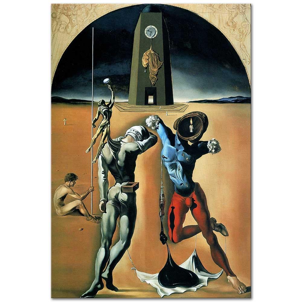 Salvador Dali Amerikan Şiiri Kozmik Aletler Kanvas Tablo