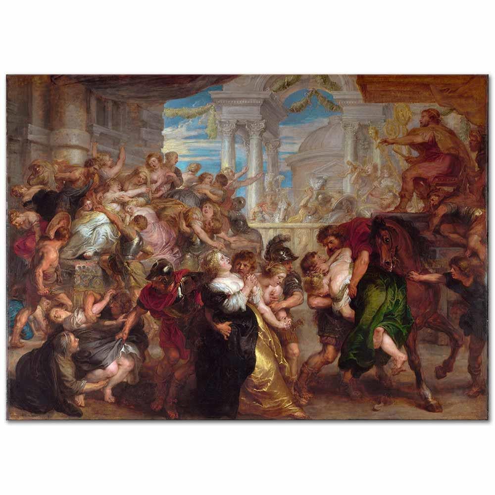 Peter Paul Rubens Sabine Kadınlarına Tecavüz Kanvas Tablo