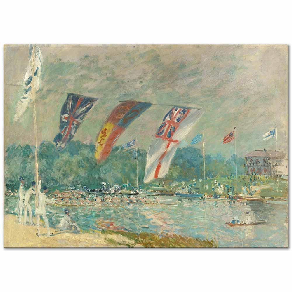 Alfred Sisley Molesey'de Kürek Yarışı Kanvas Tablo