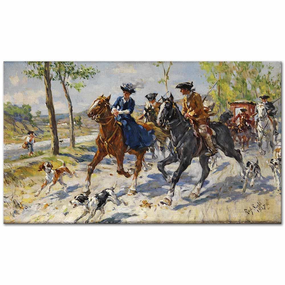 Raffaello Sorbi Yolculuk Kanvas Tablo