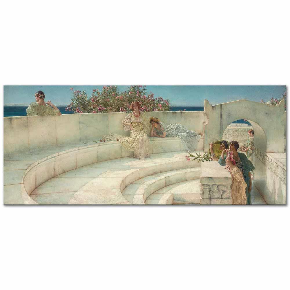 Sir Lawrence Alma-Tadema Mavi İyonya Gökyüzünün Altında Kanvas Tablo