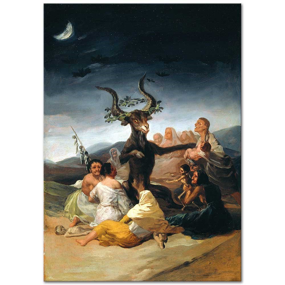 Francisco de Goya Cadıların Şabat Günü Kanvas Tablo
