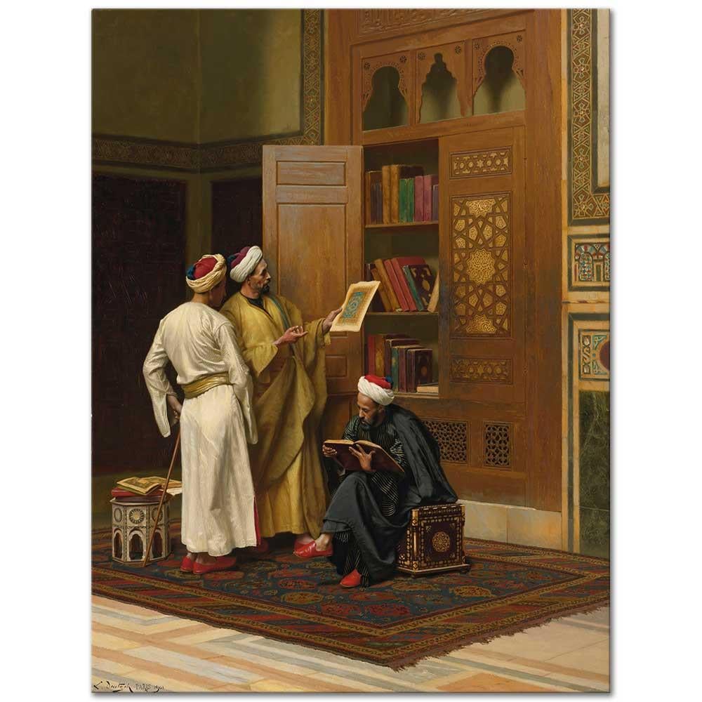 Ludwig Deutsch Akademisyenler Kanvas Tablo