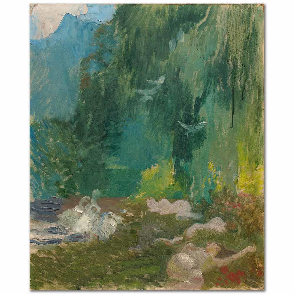 Paul Albert Besnard Dinlenme Kanvas Tablo