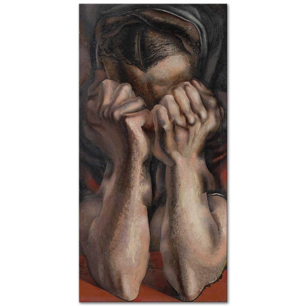 David Alfaro Siqueiros Hıçkırık Kanvas Tablo