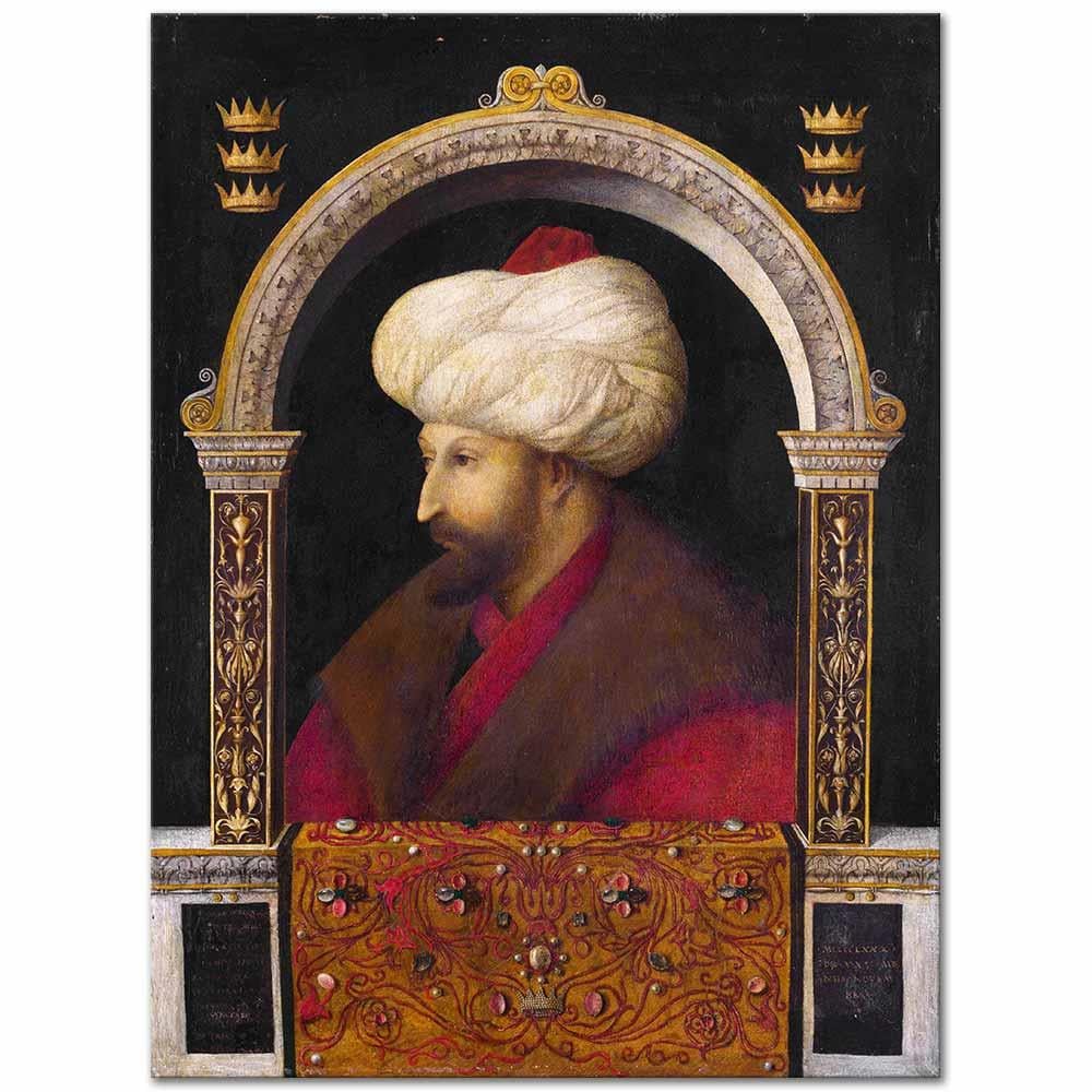 Gentile Bellini Fatih Sultan Mehmet Kanvas Tablo