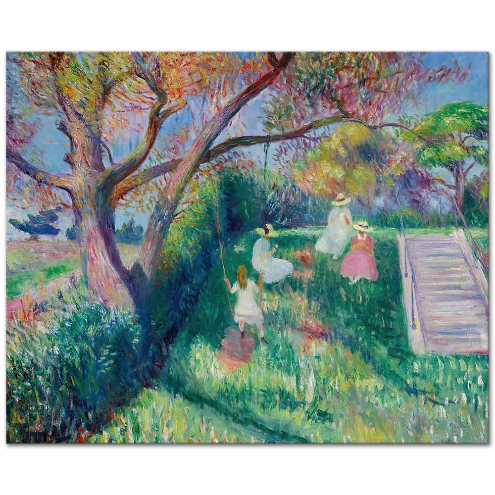 William Glackens Salıncak Kanvas Tablo