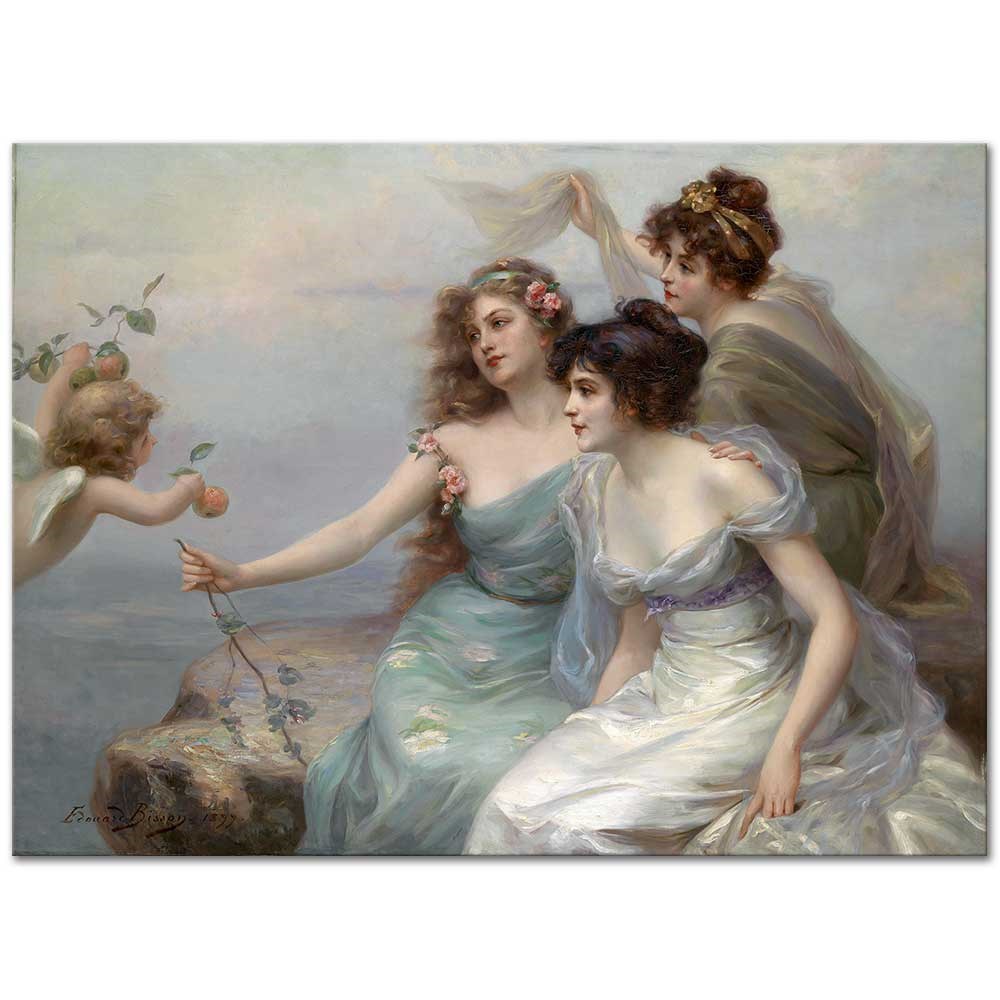 The Three Graces by Edouard Bisson as Fine Art Print