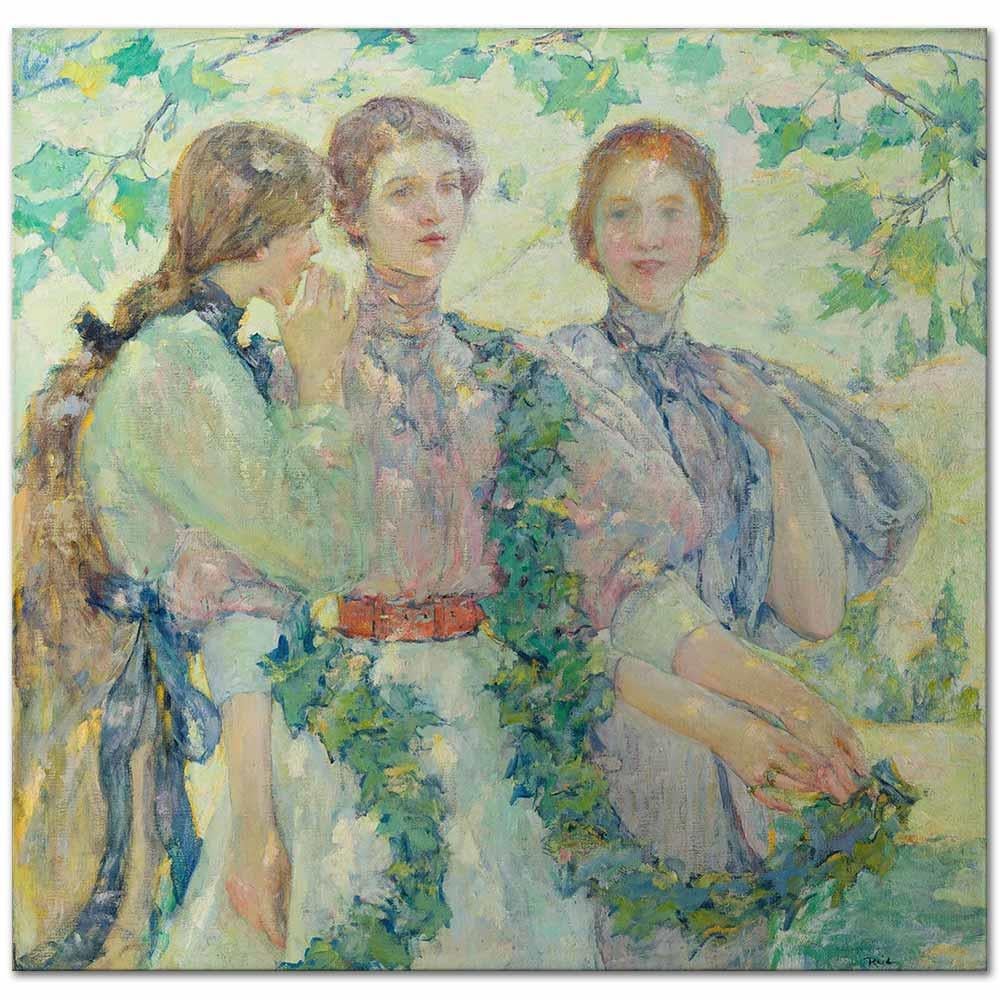 Robert Reid Üçlü Kanvas Tablo