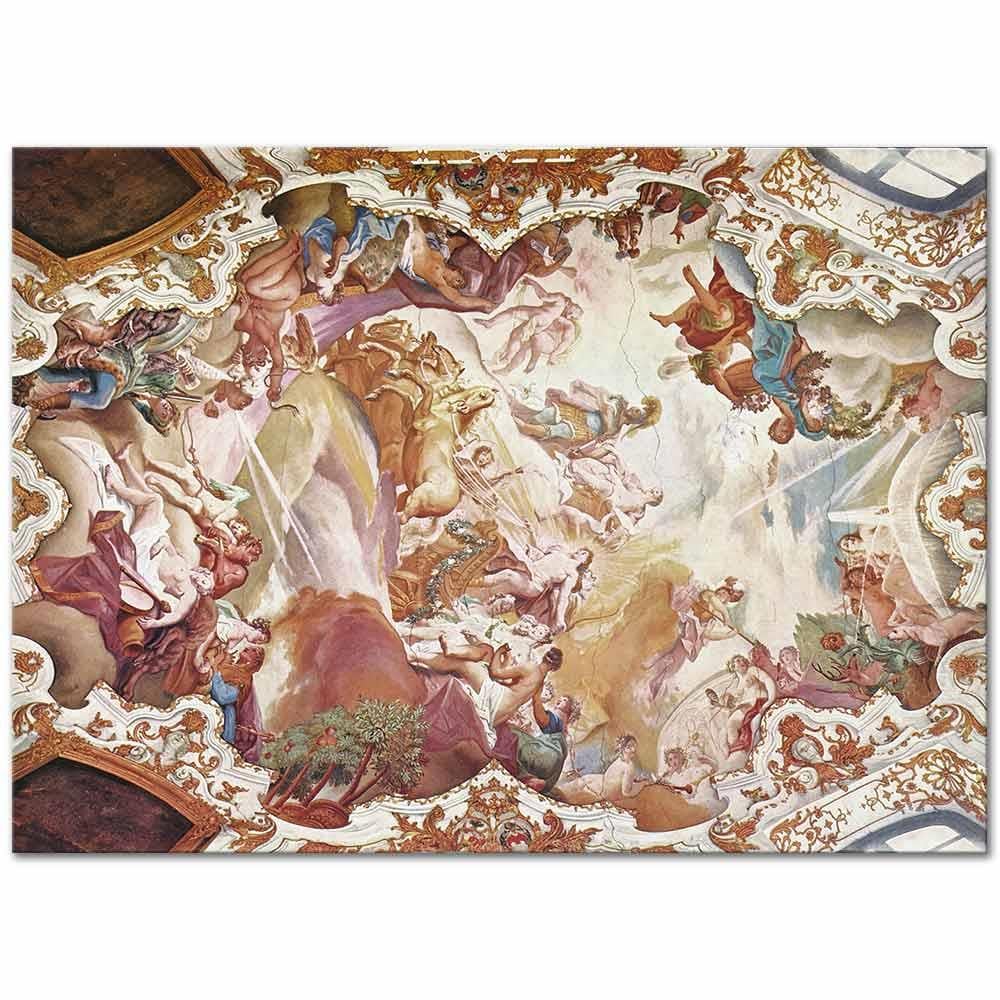 Cosmas Damian Asam Apollo'nun Zaferi Kanvas Tablo