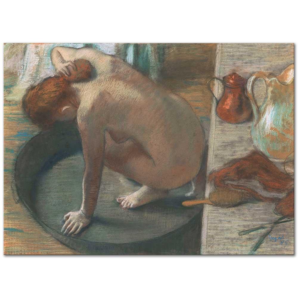 Edgar Degas Küvette Kanvas Tablo