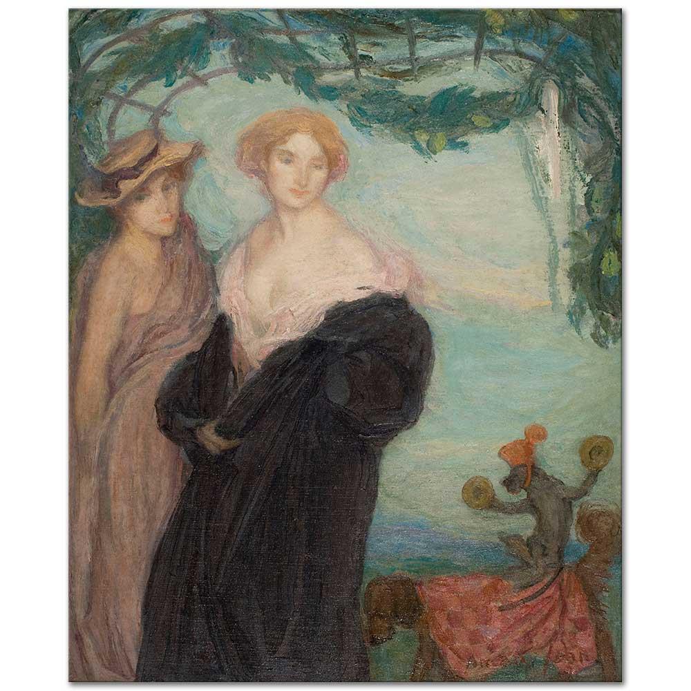 Edmond Francois Aman Jean İki Arkadaş Kanvas Tablo