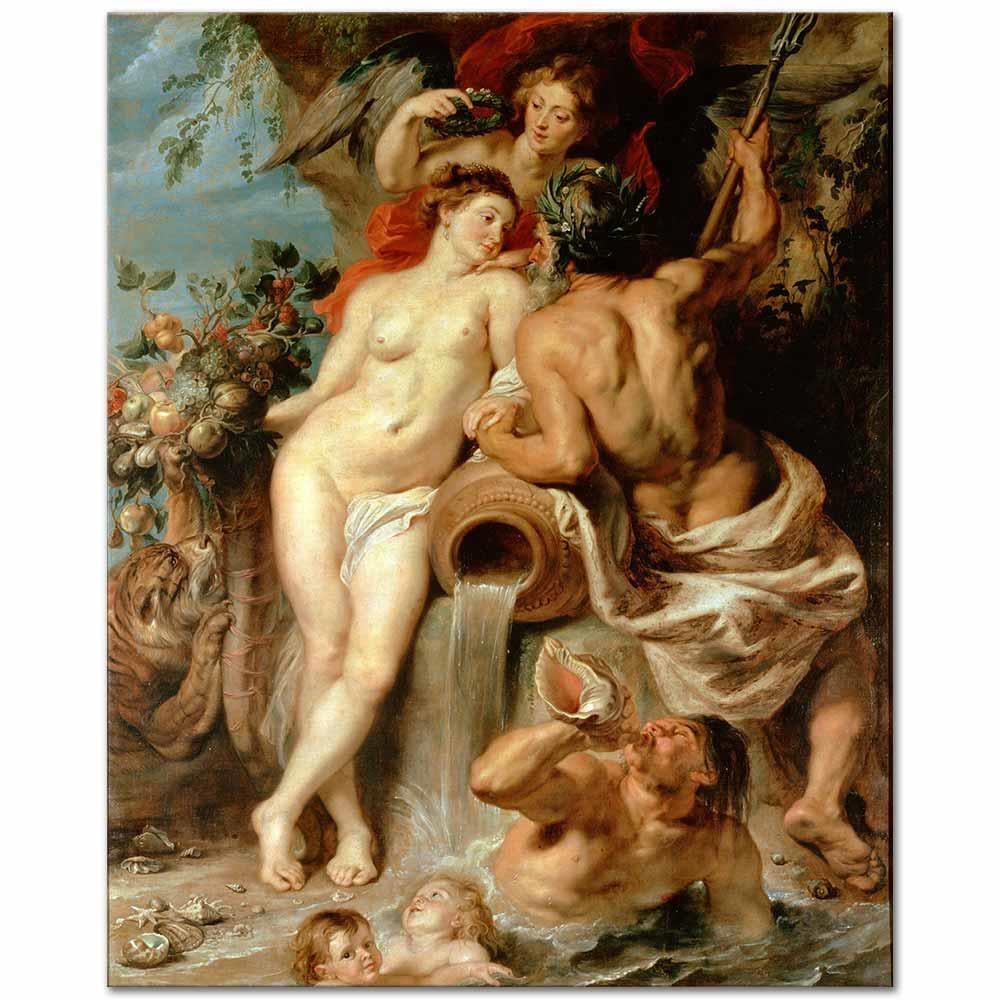 Peter Paul Rubens Su ve Toprağın Birliği Kanvas Tablo