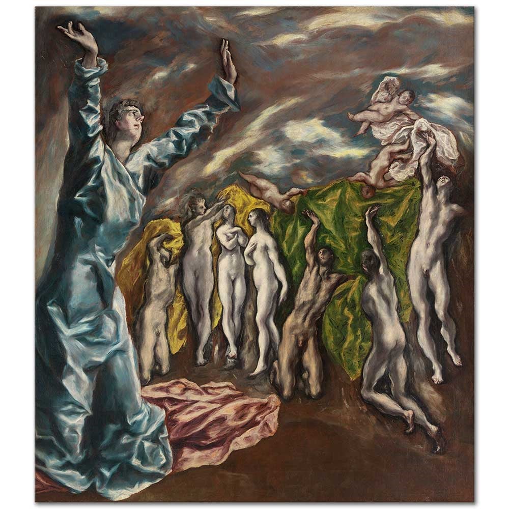 El Greco Aziz John'un Vizyonu Kanvas Tablo