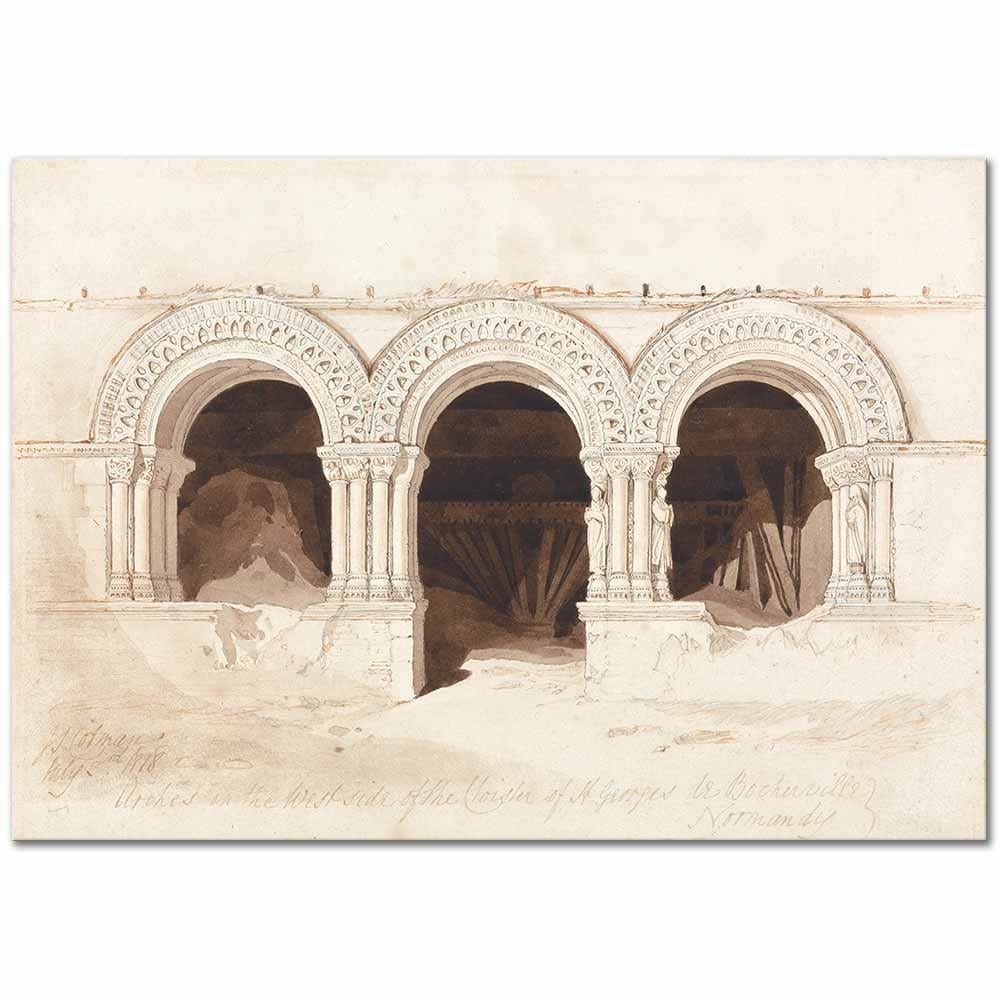 John Sell Cotman Sen George Manastırı Batı Köşesi Kanvas Tablo