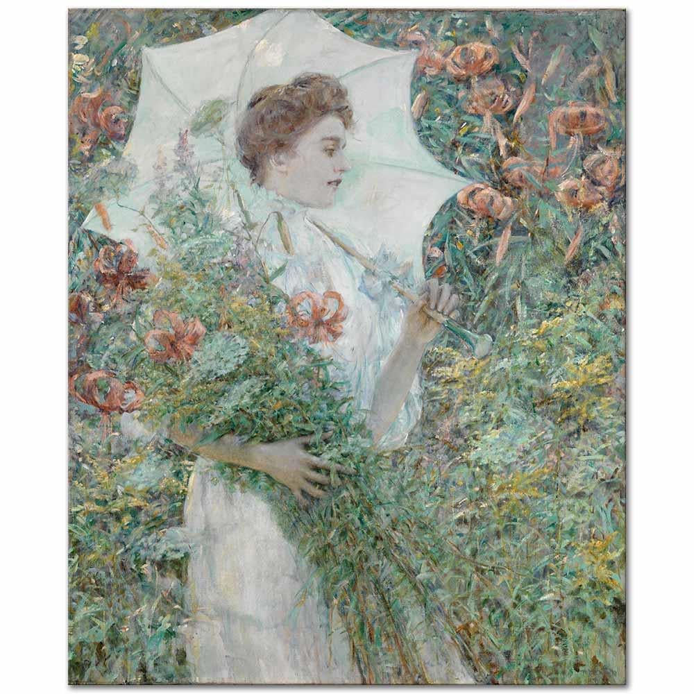 Robert Reid Beyaz Şemsiye Kanvas Tablo