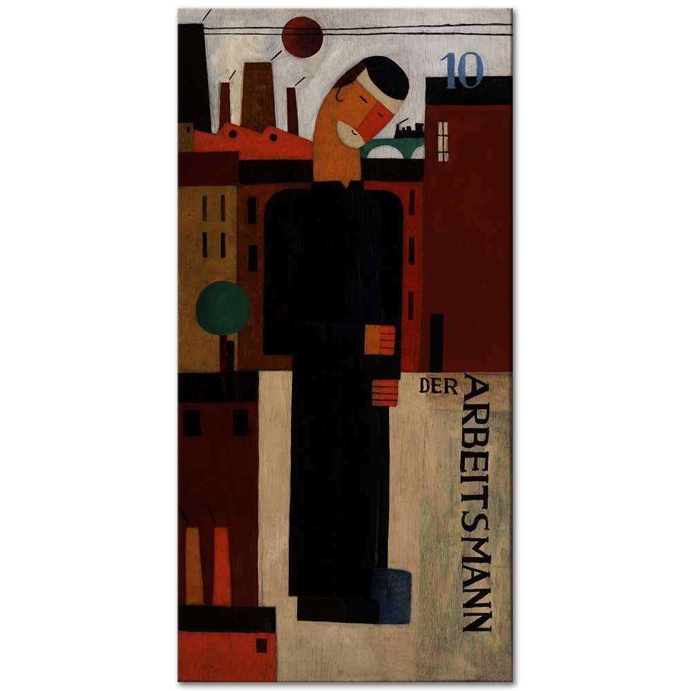 Franz Wilhelm Seiwert İşçi Kanvas Tablo