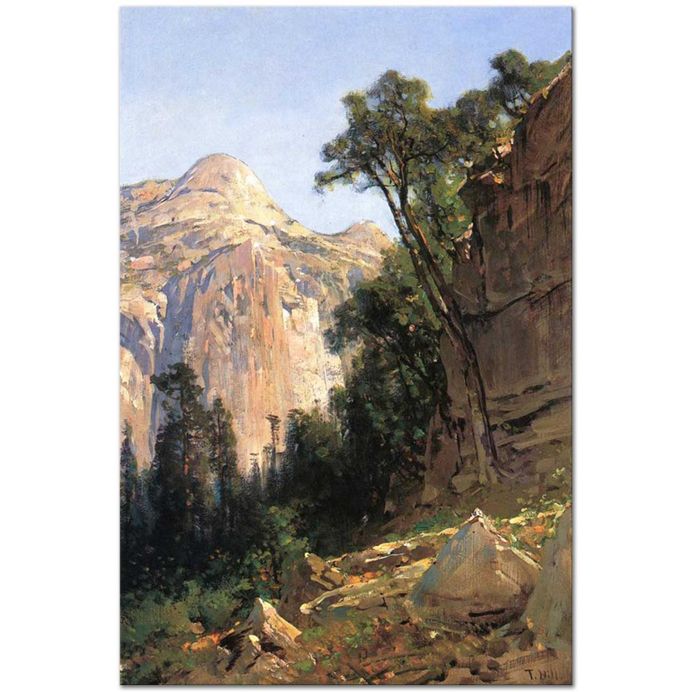 Thomas Hill Kuzey Tepesi Yosemite Vadisi Kanvas Tablo