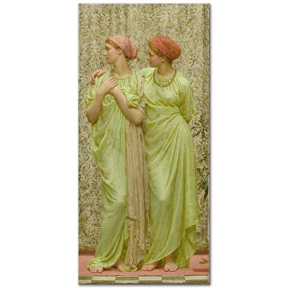 Albert Joseph Moore Sarı Yakut Kanvas Tablo