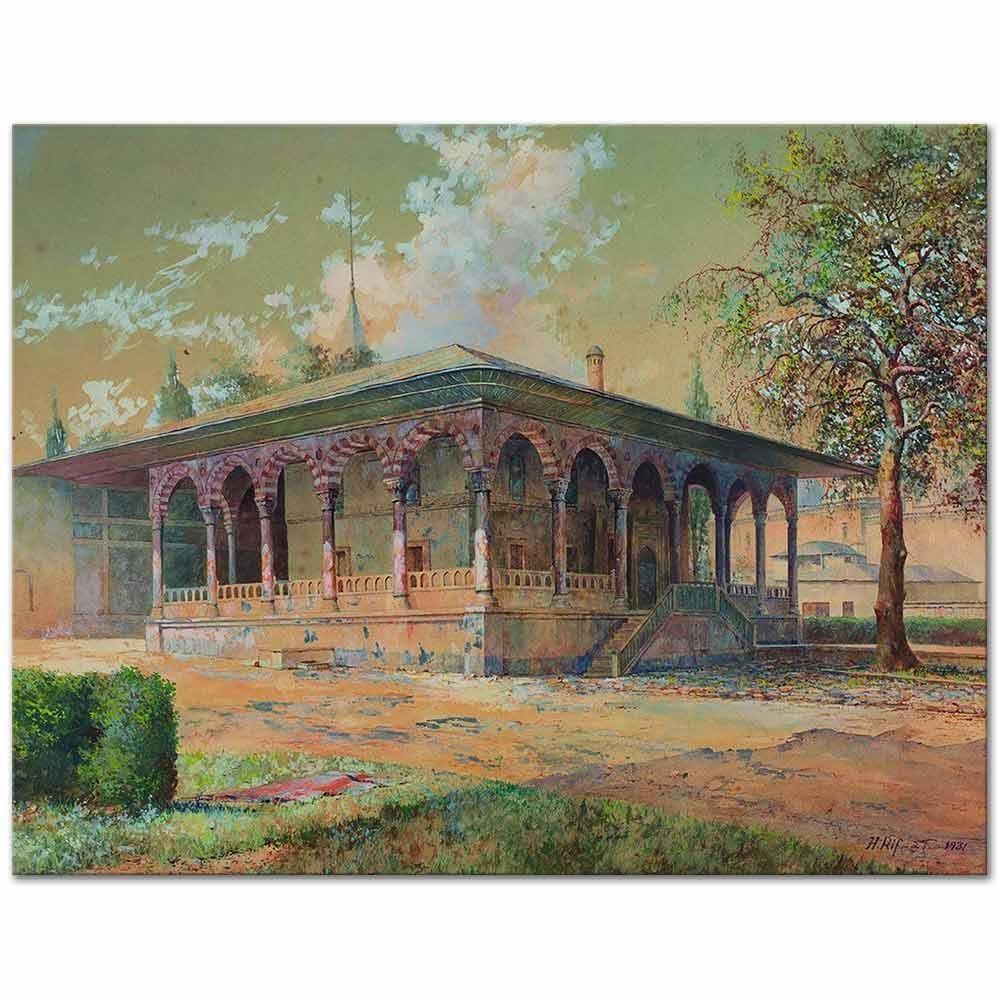 Hüseyin Rıfat Çeteci Topkapı Sarayı Arz Odası Kanvas Tablo