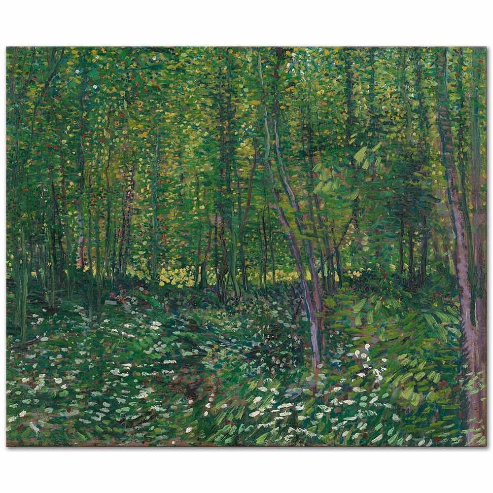 Trees and Undergrowth by Vincent van Gogh as Fine Art Print