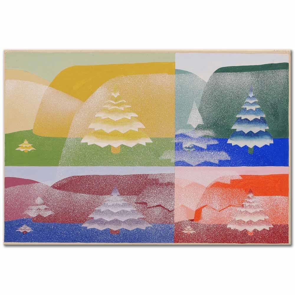 Joseph Schillinger Ağaçlar Kanvas Tablo