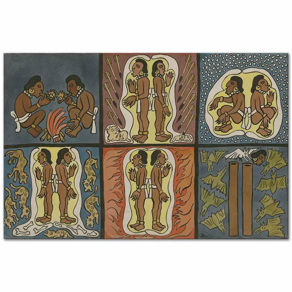 Diego Rivera Kahraman İkizler Üzerine Denemeler Kanvas Tablo