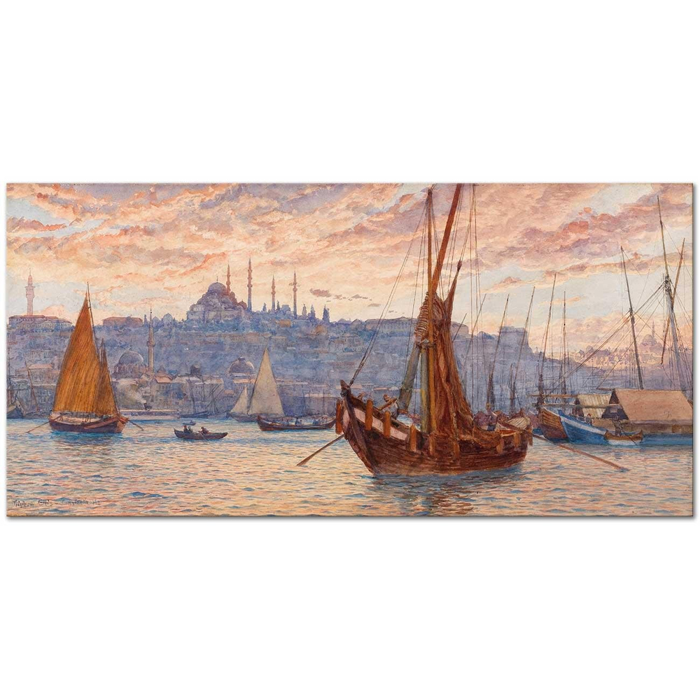 Tristram Ellis Haliç Manzarası Kanvas Tablo