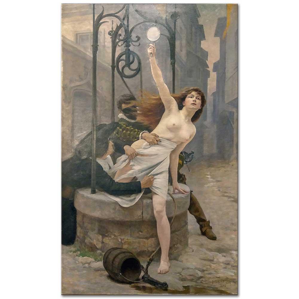 Edouard Debat-Ponsan Hakikatin Kuyudan Çıkışı Kanvas Tablo